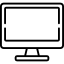 monitor icon black