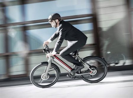 Man riding Stromer ebike ST5