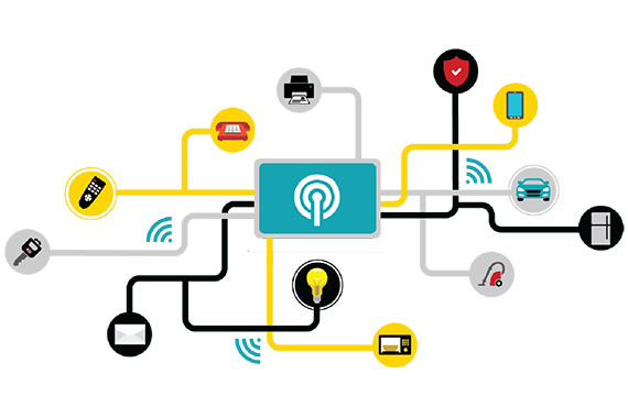 Internet of Things overview drawing