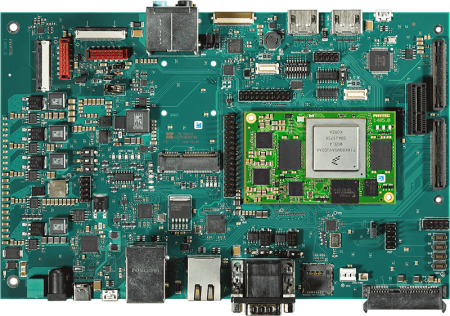 phyCORE-i.MX 8 System on Module on Carrier Board